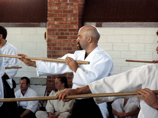 Jo wooden bo wooden Tri City Aikido Fremont CA 545x408