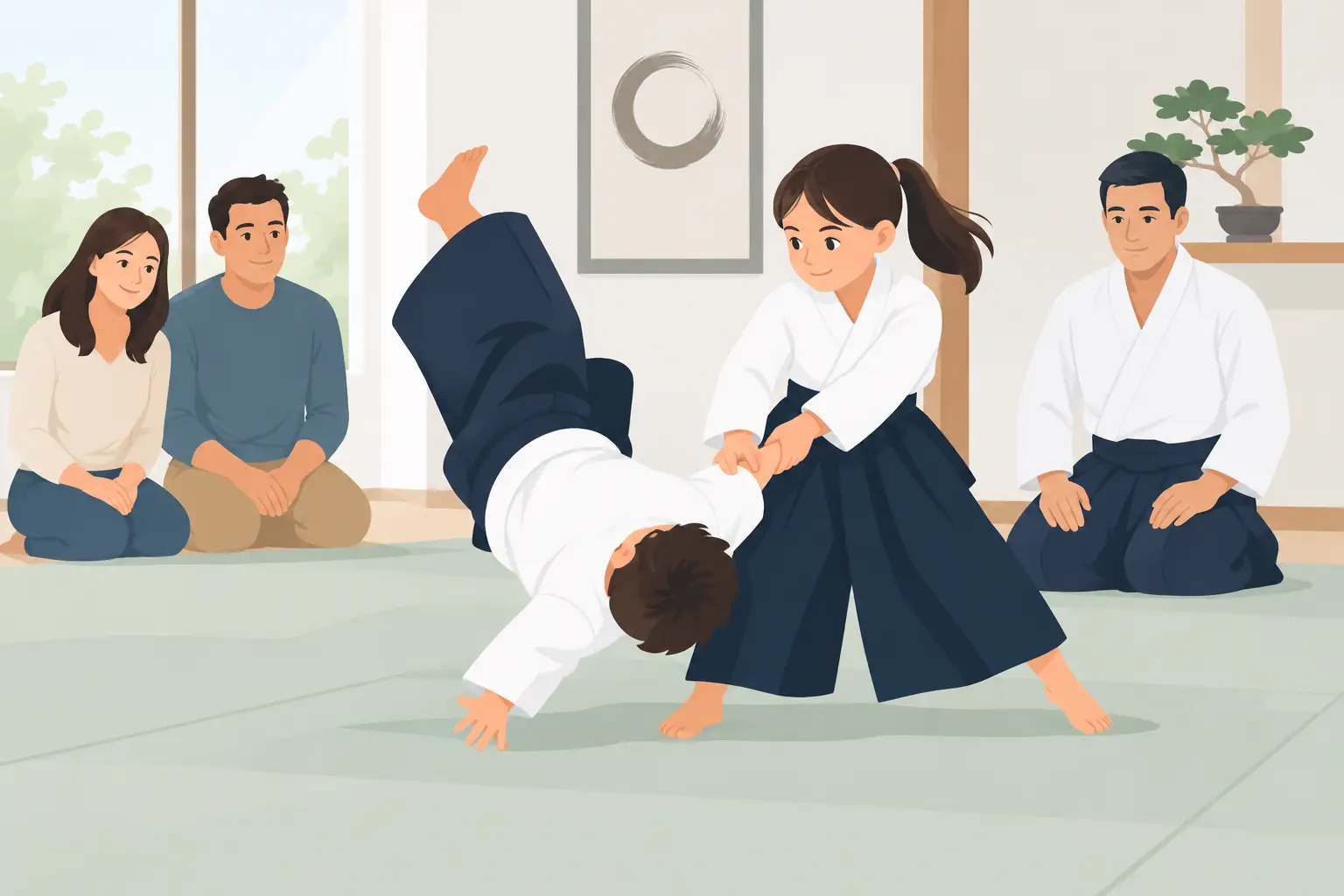 kids aikido develops structure at Tri City Aikido in Fremont CA